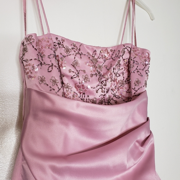 Jodi Kristopher Rum Pink Prom Dress Small Tall - Picture 10 of 16